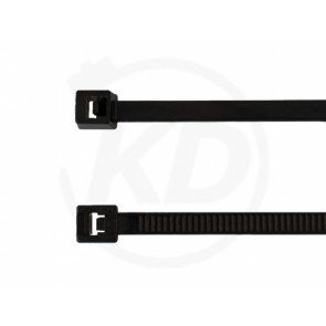 Kabelbinder 3,6 x 290 mm, schwarz, 100 Stk.